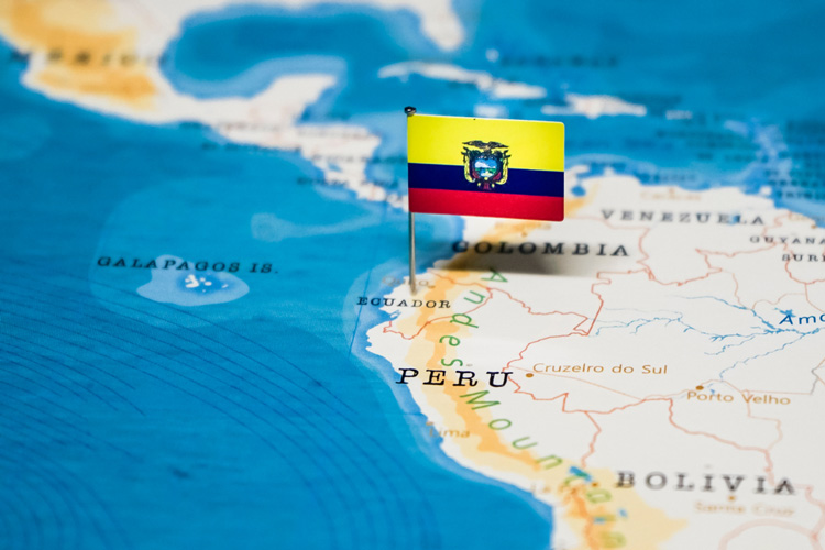 Valdivia, Ecuador gefilmd met drone